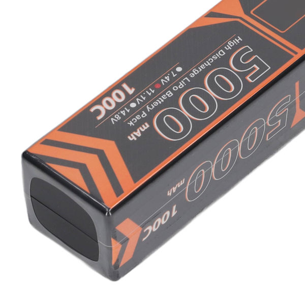 11,1V 5000mAh 100C 3S LiPo-batteri med T-formad röd pluggtillbehör för FPV RC Racing Car Quadcopter
