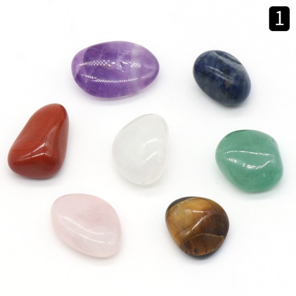 13 ST Sju Chakra Stones Set Energy Healing Stone Obelisk