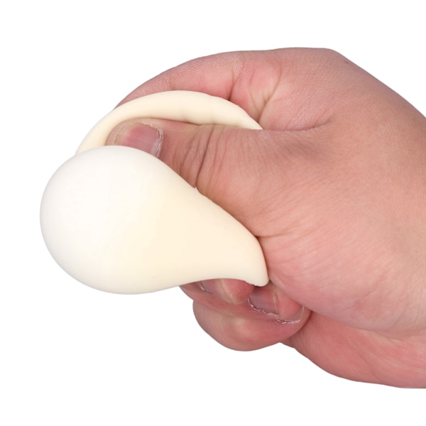 24 st Bun Vent Ball Ångestlindring Bekväm Simulering Dumpling Squishy Stressboll för Äldre Barn och Vuxna Vit 5,5x4,5cm/2,2x1,8in
