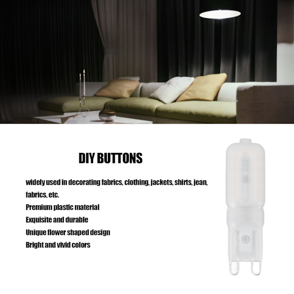 5 st G9 LED-lampa Ljusstyrka Dimbar Hög Färgåtergivning Vit Skal 22 LED-lampor för Landskapsbelysning AC 220V Vitt Ljus