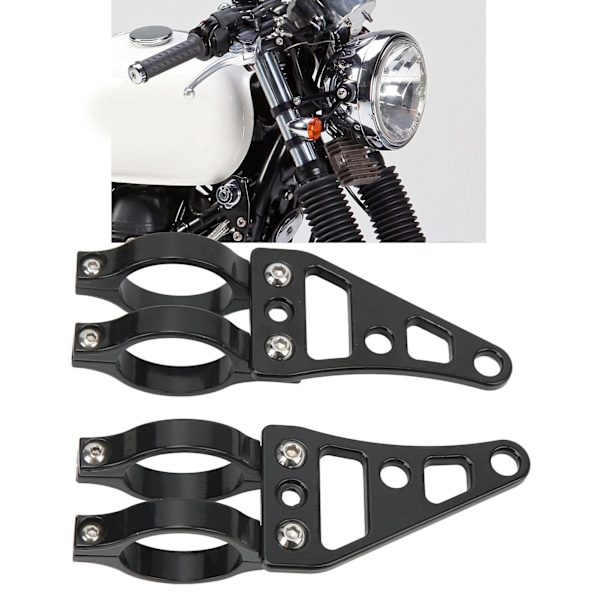 2 st Gaffelstrålkastare Fäste 41mm Motorcykel Huvudlampa Hållare Klämmor Ersättning för Suzuki