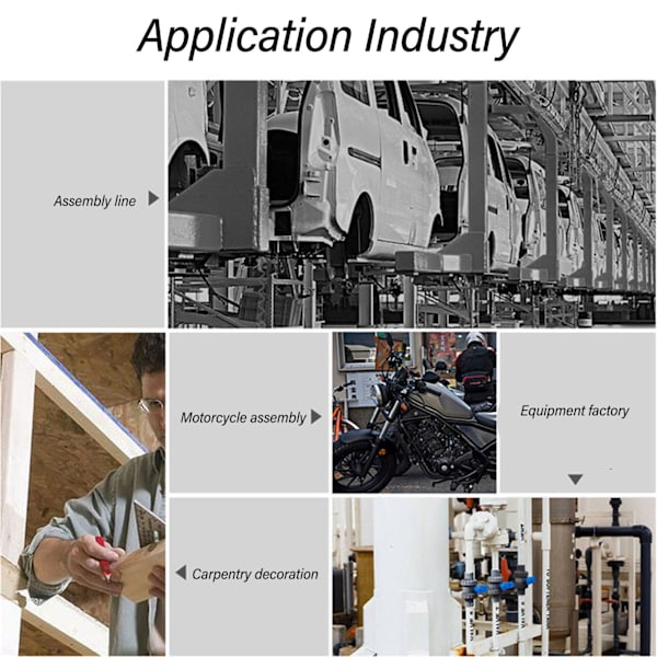 Luftdriven skruvdragare 90 graders böj 1/4 tum ingång 9000 rpm Stor vridmoment Legering stål Industriell pneumatisk skruvdragare