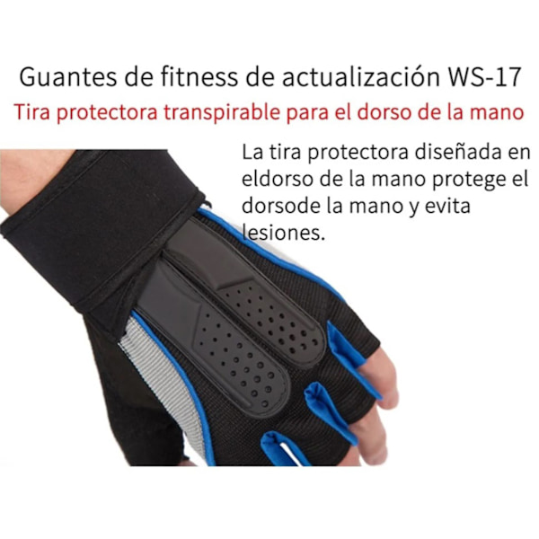 Träningshandskar Halvfinger Andningsbar Anti Slip Snabbfrigöring Säker Humaniserad Unisex Träningshandskar M
