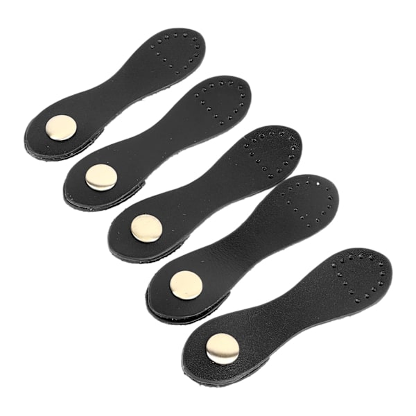 5 set läderknäppspännen mjuka slitstarka DIY sömnad läderflikstängning för handväskor axelväskor plånböcker svart antik mässing tillbehör