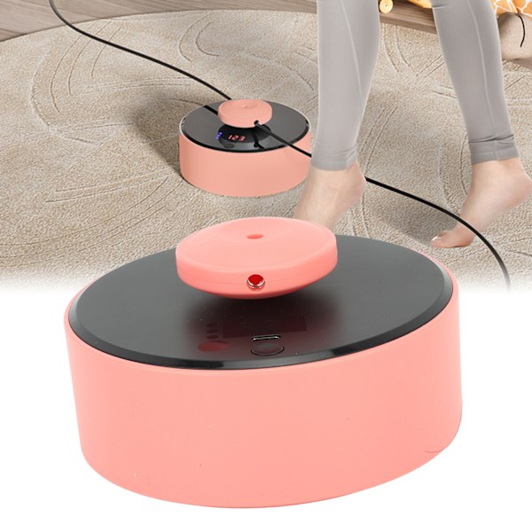10 nivåer automatisk hopprep träningsmaskin med fjärrkontroll 10 växlar rep hoppning sportmaskin 1200mAh rosa
