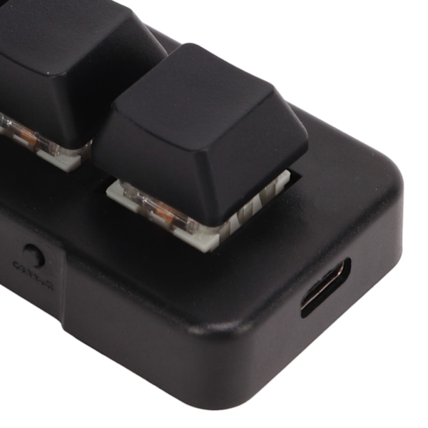 Mini 3-knappskontrolltangentbord med USB-kabel, anpassningsbart ratttangentbord, programmering av makrotangentbord