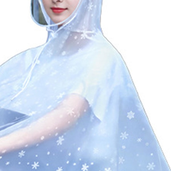 Transparent regnkappa för damer, elcykel, helkropp, lättviktig, lång scooterregnkappa 4XL Snövit