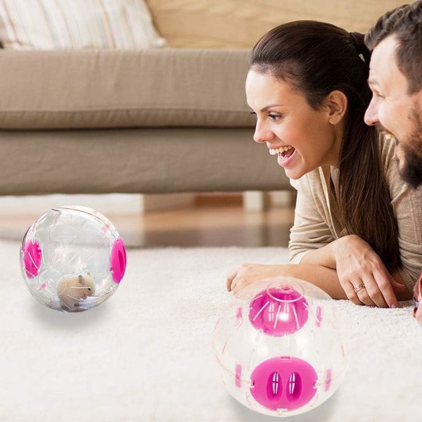Gymnastikboll för hamstrar - Hamsterboll Hamsterhjul Rolig plastleksak 14cm - Hjul för hamster - Löphjul för hamster