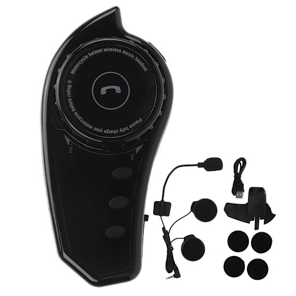 Hjälm Hörselskydd Kit Bluetooth Hörlurar Musik Headset för Utomhus Elcykel Motorcykel Inbyggt Batteri