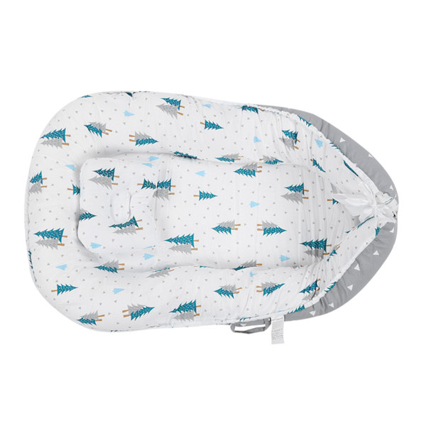 Baby Lounger Bärbar Fällbar Baby Nest Säng Sleeper Mjuk Nyfödd Säng Bassinet Madrass (#3 50*85)