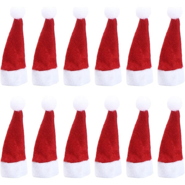 150st Lollipop Jul hattar Mini jultomten hattar för jul
