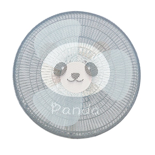 Runt Elektriskt Fläktskydd Dammskydd för Stativfläkt Sommar Tvättbart Dammtätt Säkerhetsfläktskydd Nät Mesh för Barn Panda L 45cm / 17.7in