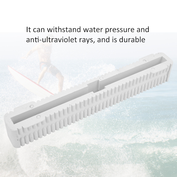 8 tum lättvikts surfbräda fenbox PVC longboard wakeboard fenbox stor svans roder slitsar vit