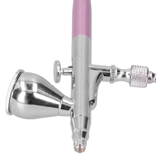 G1/8 Airbrush Spray Gun Kit Färgspruta Konstset för Modellutskrift HeminredningRosa