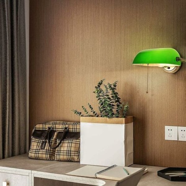 Ersättningsskärm för banklampa, bordslampa, glasskärm, flerfärgad, ersättningsskärm i glas, glasskärm för skrivbordslampa grön.