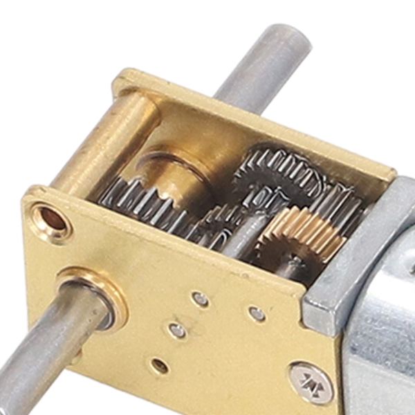DC6V 190RPM Växelmotor med Fästfäste Dubbelaxel Maskhjulhastighetsreducering Mikromotor för Intelligent Bil