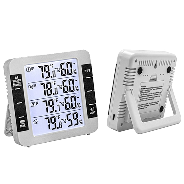 LCD-display Kylskåpstermometer, Lättläst Display med Temperaturmätare, Idealisk för Övervakning av Förhållanden i Kök, Kontor, Trädgårdar och