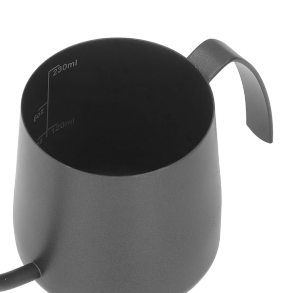 Kaffe Vattenkokare Rostfritt Stål Svanhals Tjock Bekväm Handtag Kaffe Droppkanna Med Skala 250ml