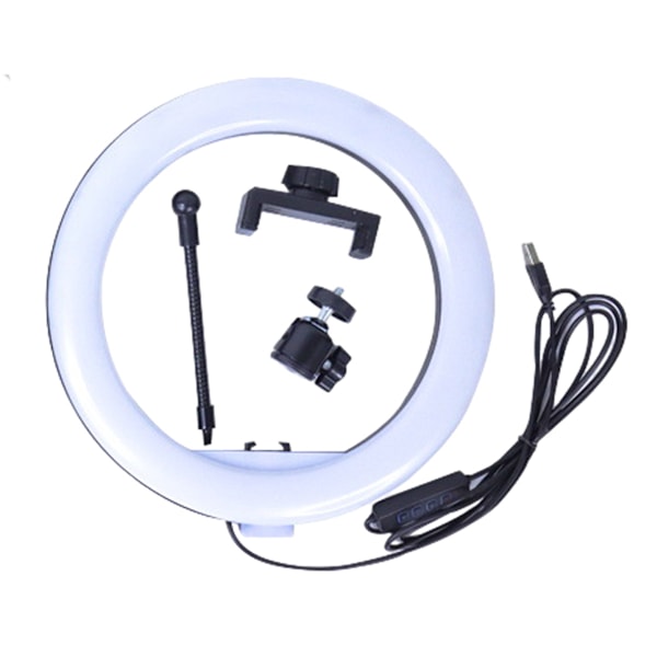 USB-ringljus för videokonferenser, zoom-samtal, fjärrarbete, video/livestreaming, olika storlekar, värde 10 tum