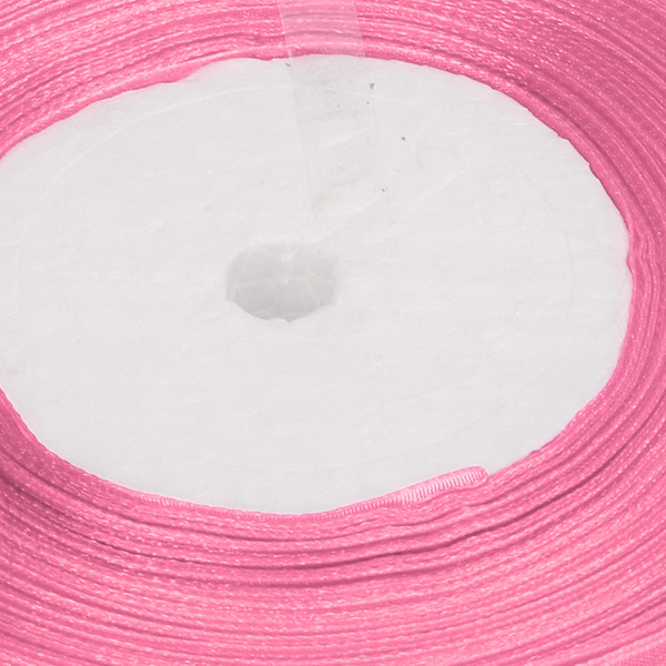 5 Rullar 245 Yards Totalt Presentglitterband 2,5cm Bredd Polyester Metalliskt Glitterband Presentband för Presentinslagning Rosa