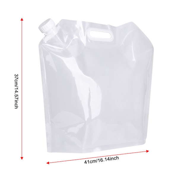 PVC Bärbar hopfällbar giftfri vattentank för självkörning camping resor cykling bergsklättring (10L)