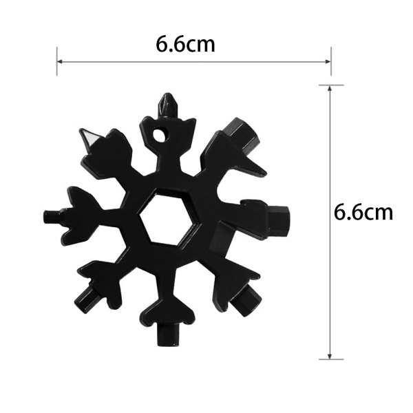 19 i 1 Snowflake Multi-Tool, unika presenter för pappa män kvinnor