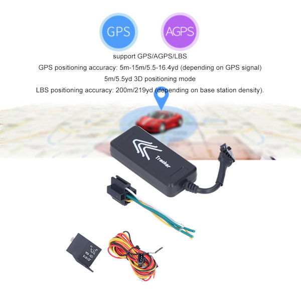4G Bilspårningsenhet 12V Realtid AGPS GSM GPS Lokator Spårare Universal för Bilar