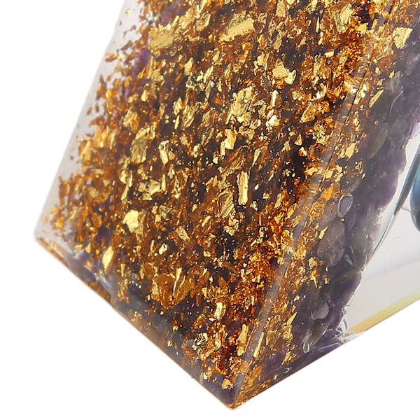 Kristallpyramid Exquisit Vacker Pyramid Power Stone Prydnad för Skrivbord Vardagsrum Sovrum Kontor Dekoration