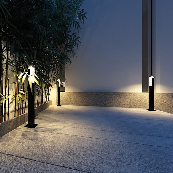 5W IP65 LED Utomhus Trädgårdslampa Aluminium Landskap Gräsmatta Lampa 30cm AC85-265V (varm)
