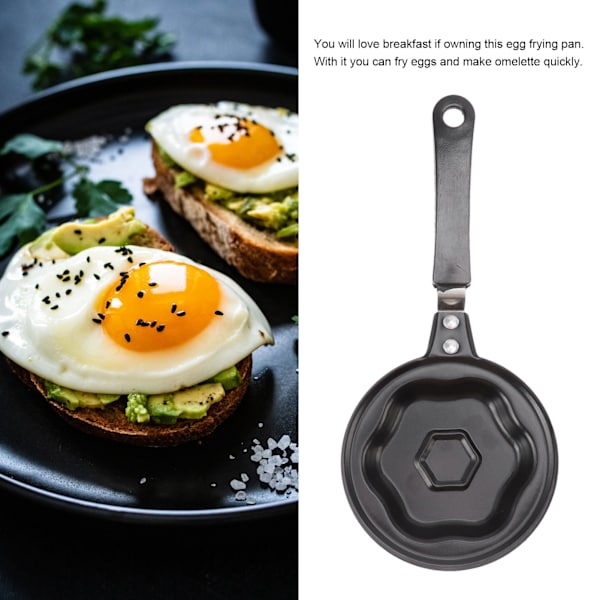 Mini Non-Stick Stekpanna för Ägg Innovativ Koreansk Frukostgryta DIY Mini Frukost Omelettpanna Form Blomma