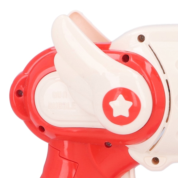 Elektrisk bubbelpistol för barn, formad som en ljuspistol med musik, automatisk bubbelmaskin, leksak med 120 ml bubbellösning, rosa