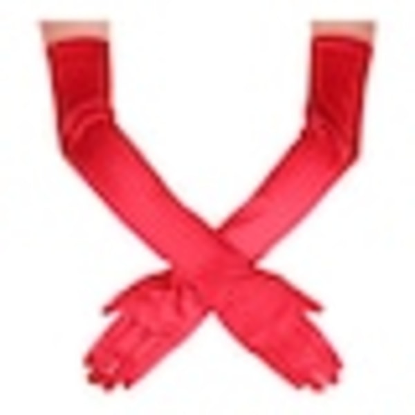 Damhandskar, Spandex/ Nylon, 53cm, Röd, One size
