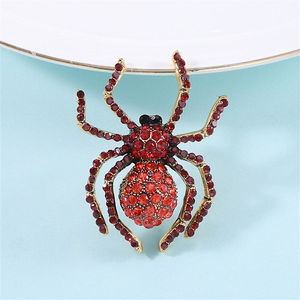 Legeringsbrosch Spindelbrosch Bröstnål Kappa Brosch Klädtillbehör red red