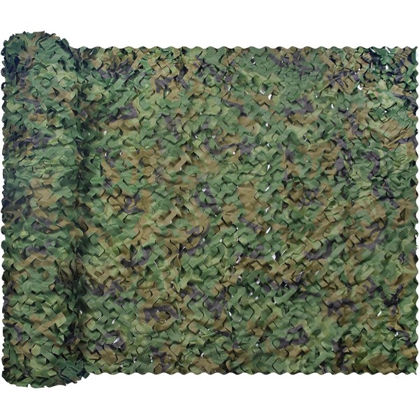Camo Netting Camouflage Net, Bulk Roll Sunshade Mesh Nets för jakt Blind Shooting Military Theme Party Dekorationer