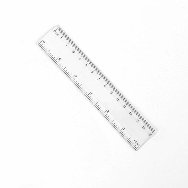 15cm+30cm Plastlinjal - Klar