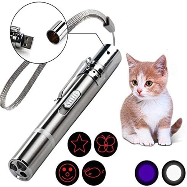 Katt Leksak Realistisk Plysch, Elektrisk Uppladdningsbar USB Interaktiv Tillbehör Rolig Catnip Catnip Bite Pad