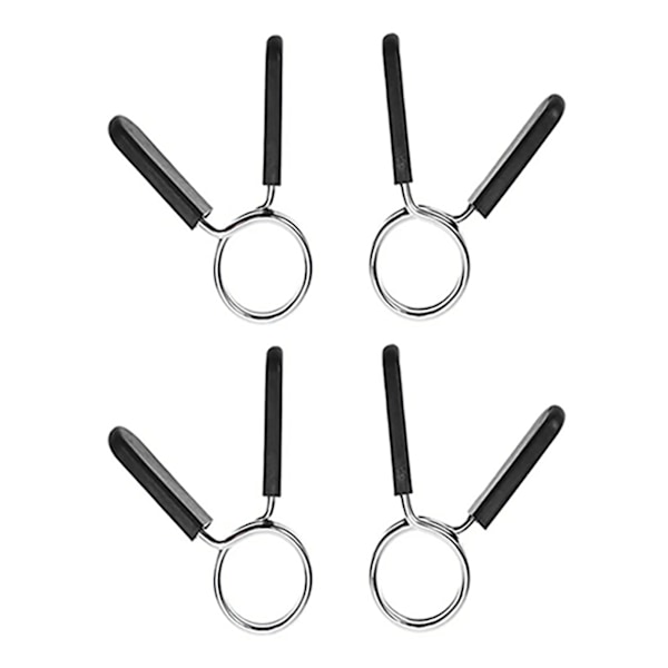 4PCS Barbell Fjäderklämma 3,2 mm Trådtjocklek 2 Varv Hantelklämma Klämmor för Tyngdlyftning 25 mm Diameter