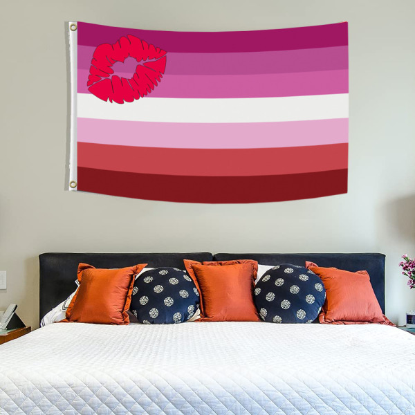 Lesbian Pride Flag 3x5 Ft - Sunset Les Rainbow Banner Stripes