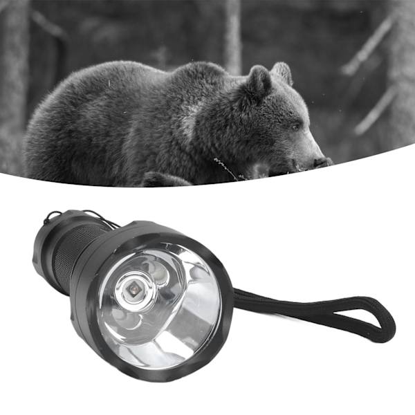 Nattvision ficklampa 850nm IR aluminiumlegering fyllningsljus infraröd ficklampa för äventyr och jakt på djur