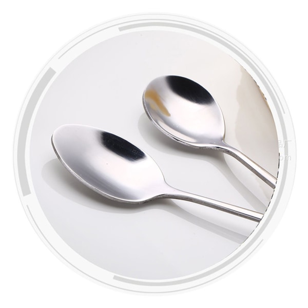 Latte Macchiato Sked Set 6 delar Långa skedar 20Cm Yoghurt
