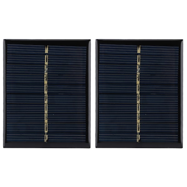 2 st/ Set 0,5W 5V Polysilicon Solpanel Laddningskort för Hemma-DIY-projekt Leksaker Batteriladdare