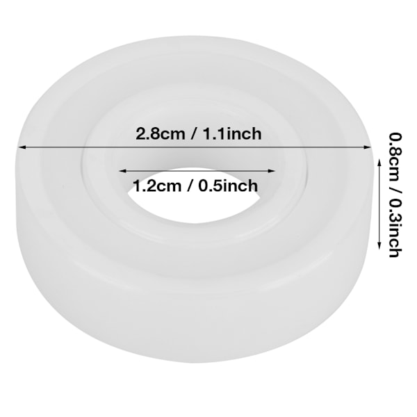 1 st 6001-2RS 12x28x8mm Hög precision Tätning Full Keramik ZrO2 Kullager