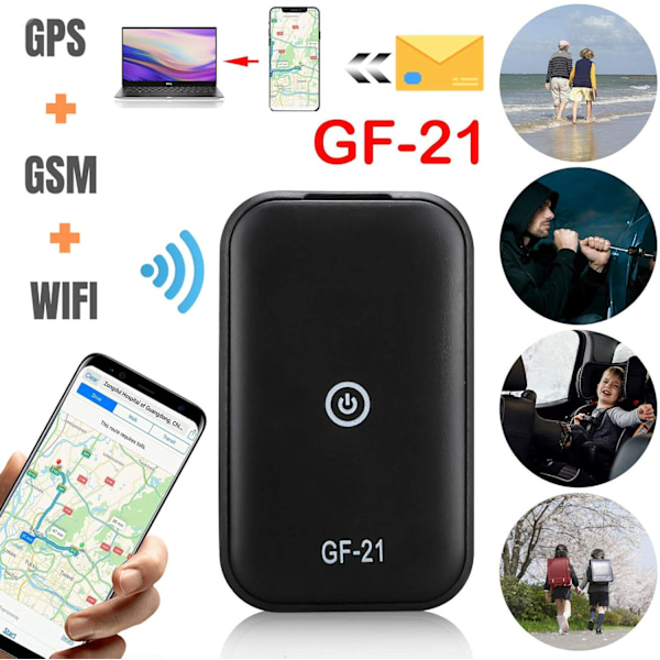 Gf-21 Realtidsspårningssystem, Mini GPS-tracker med magnetisk fästning och GSM GPRS-teknik för noggrann övervakning