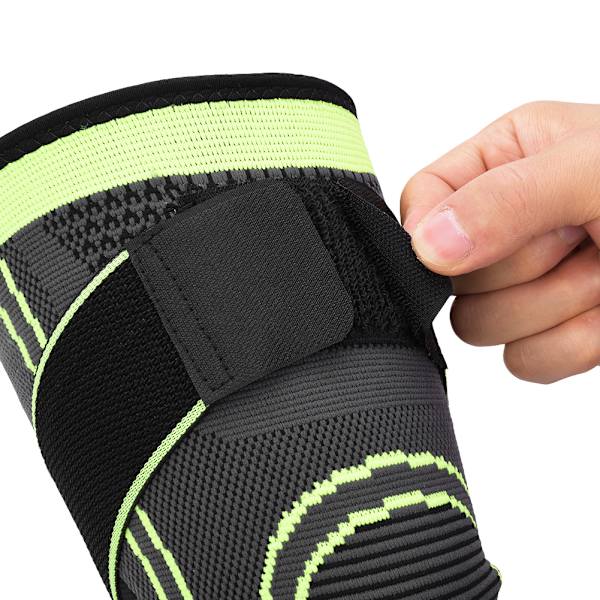 Utomhus Träning Skydd Andningsbar Varm Vinter Knäskydd Sport Träning Elastisk KnäskyddGrön L