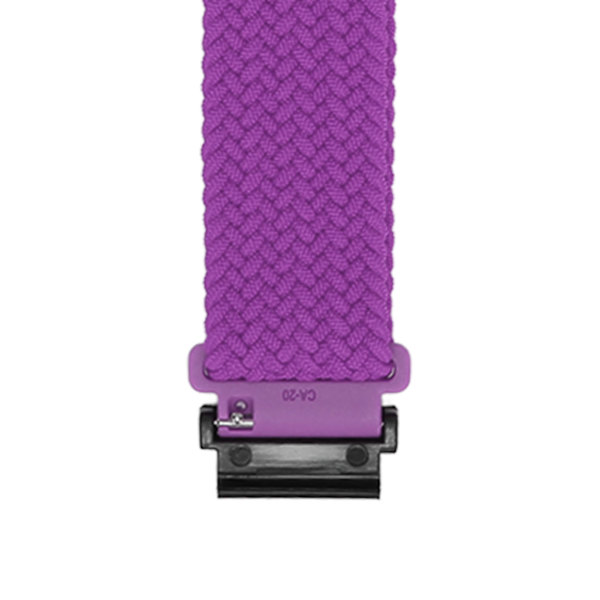 Klockarmband vävt nylon storlek justerbart klockarmband klockarmband för Garmin Fenix 7S 6S 5S lila