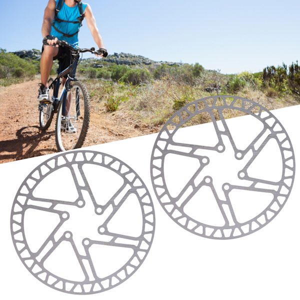Slitstark cykelbromsskiva 160 mm, bromsskiva för mountainbike med bult