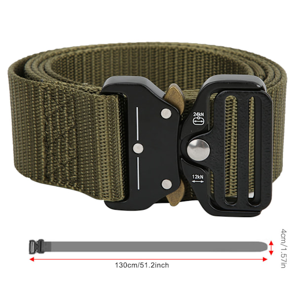 Nylon utomhus multifunktion räddning repellering nedförsbacke militär midjebälte kraftig (armégrön)