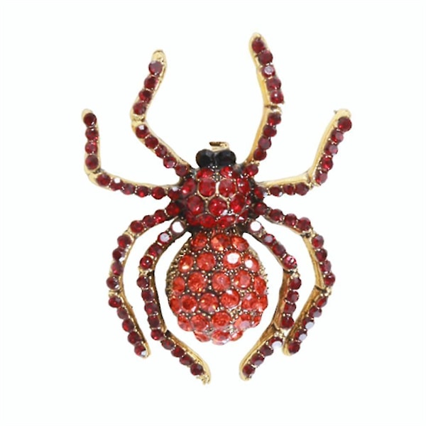 Legeringsbrosch Spindelbrosch Bröstnål Kappa Brosch Klädtillbehör red red