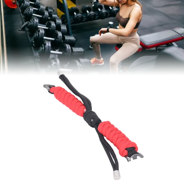 Ersättningsarmband Elastiskt Band Stickad Tvinnad Knut Nylon Smart Armbandsrem för Mi Band 8 Svart Röd