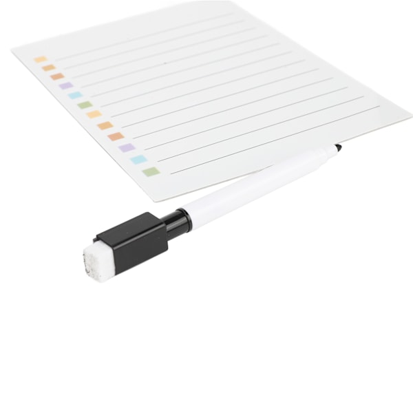 Whiteboard-klistermärke, raderbar, tvättbar, schema, lista, återanvändbar, avtagbar, anteckningar för bord, dörrar, kylskåp